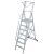 STABILO STUFEN-STEHLEITER MIT GROSSER PLATTFORM U. SICHERHEITSBÜGEL 7 STUFEN