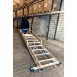 STABILO STUFEN-STEHLEITER MIT GROSSER PLATTFORM U. SICHERHEITSBÜGEL 8 STUFEN