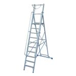 STABILO STUFEN-STEHLEITER MIT GROSSER PLATTFORM U....