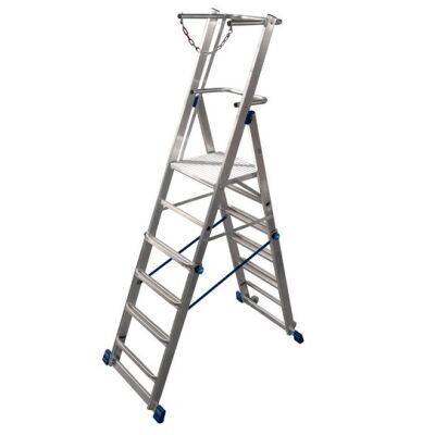 STABILO TELESKOP-PLATTFORMLEITER HÖHENVERSTELLBAR 6-8 SPROSSEN