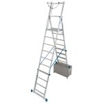 STABILO TELESKOP-PLATTFORMLEITER HÖHENVERSTELLBAR...