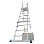 STABILO TELESKOP-PLATTFORMLEITER HÖHENVERSTELLBAR 8-10 SPROSSEN