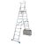 STABILO TELESKOP-PLATTFORMLEITER HÖHENVERSTELLBAR 8-10 SPROSSEN