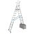 STABILO TELESKOP-PLATTFORMLEITER HÖHENVERSTELLBAR 8-10 SPROSSEN