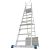 STABILO TELESKOP-PLATTFORMLEITER HÖHENVERSTELLBAR 8-10 SPROSSEN