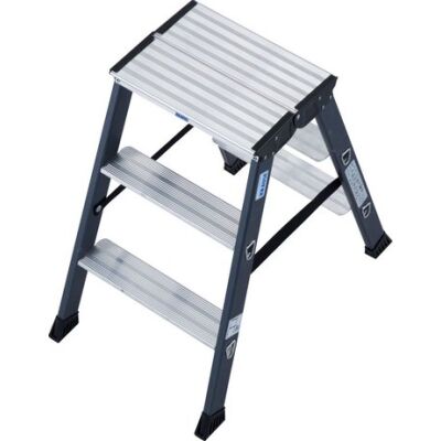 SEPRO D STUFEN-DOPPELLEITER ELOXIERT 2x3 STUFEN