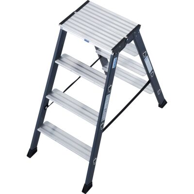 SEPRO D STUFEN-DOPPELLEITER ELOXIERT 2x4 STUFEN