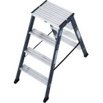 SEPRO D STUFEN-DOPPELLEITER ELOXIERT 2x4 STUFEN