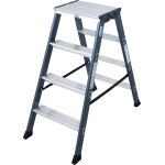 SEPRO D STUFEN-DOPPELLEITER ELOXIERT 2x4 STUFEN