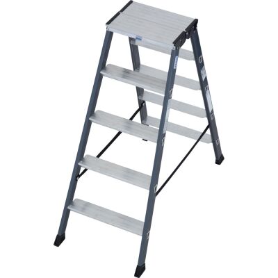 SEPRO D STUFEN-DOPPELLEITER ELOXIERT 2x5 STUFEN