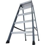 SEPRO D STUFEN-DOPPELLEITER ELOXIERT 2x5 STUFEN