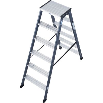 SEPRO D STUFEN-DOPPELLEITER ELOXIERT 2x6 STUFEN