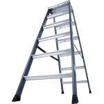 SEPRO D STUFEN-DOPPELLEITER ELOXIERT 2x6 STUFEN