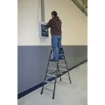 SEPRO D STUFEN-DOPPELLEITER ELOXIERT 2x7 STUFEN