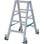 STABILO STUFEN-DOPPELLEITER, FAHRBAR 2x4 STUFEN