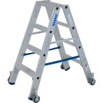 STABILO STUFEN-DOPPELLEITER, FAHRBAR 2x4 STUFEN