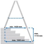 STABILO TELESKOP-STUFEN-DOPPELLEITER 2X7 STUFEN