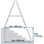STABILO TELESKOP-STUFEN-DOPPELLEITER 2X8 STUFEN