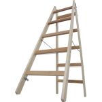 STABILO SPROSSEN-DOPPELLEITER HOLZ 2x5 SPROSSEN