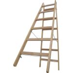 STABILO SPROSSEN-DOPPELLEITER HOLZ 2x6 SPROSSEN