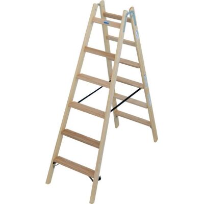 STABILO HOLZ STUFEN/SPROSSEN DOPPELLEITER 2x6