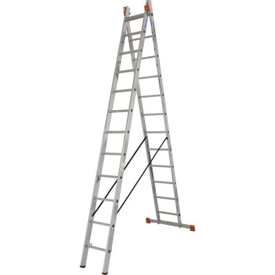 DUBILO SPROSSEN-MEHRZWECKLEITER, ZWEITEILIG 2x12 SPROSSEN