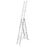 TRIBILO SPROSSEN-VIELZWECKLEITER, DREITEILIG 3x10 SPROSSEN