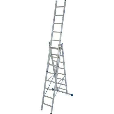 STABILO SPROSSEN-VIELZWECKLEITER, DREITEILIG, TREPPENGÄNGIG 3x8 SPROSSEN