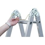 MULTIMATIC SPROSSEN-GELENK-UNIVERSALLEITER 4x3 SPROSSEN INCL. PLATTFORM-SET