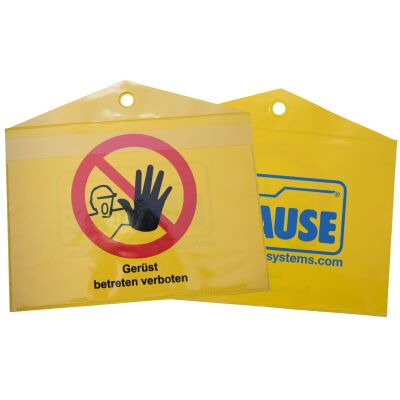 DOKUMENTENTASCHE FÜR AUFBAU UND VERWENDUNGSANLEITUNG