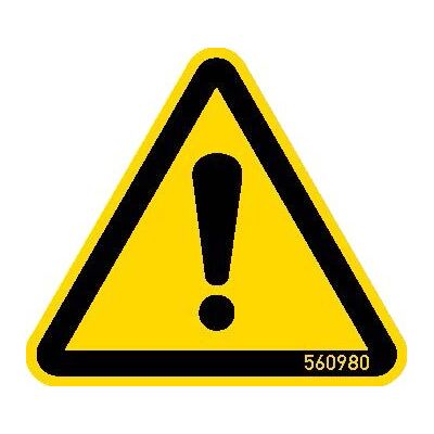 WARNSCHILD WARNUNG VOR EINER GEFAHRENSTELLE 50 MM, 5 STÜCK