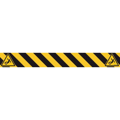 ETIKETT ACHTUNG ABSTURZGEFAHR 250x30 MM, 5 STÜCK