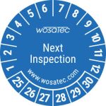WOSATEC PRÜFPLAKETTEN Ø 30 MM 2.500 STÜCK