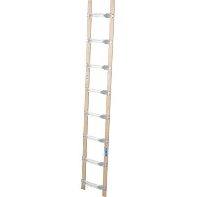 DACHLEITER ALU-HOLZ 8 SPROSSEN