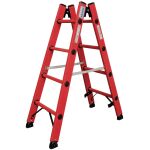 VOLLKUNSTSTOFF-SPROSSEN-DOPPELLEITER 2x4 SPROSSEN