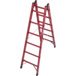 VOLLKUNSTSTOFF-SPROSSEN-DOPPELLEITER 2x6 SPROSSEN