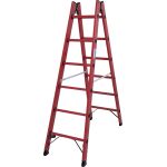 VOLLKUNSTSTOFF-SPROSSEN-DOPPELLEITER 2x6 SPROSSEN