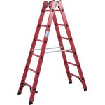 VOLLKUNSTSTOFF-SPROSSEN-DOPPELLEITER 2x6 SPROSSEN