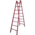 VOLLKUNSTSTOFF-SPROSSEN-DOPPELLEITER 2x8 SPROSSEN