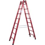 VOLLKUNSTSTOFF-SPROSSEN-DOPPELLEITER 2x8 SPROSSEN