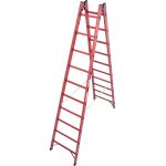 VOLLKUNSTSTOFF-SPROSSEN-DOPPELLEITER 2x10 SPROSSEN