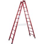 VOLLKUNSTSTOFF-SPROSSEN-DOPPELLEITER 2x10 SPROSSEN