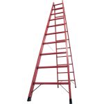 VOLLKUNSTSTOFF-SPROSSEN-DOPPELLEITER 2x10 SPROSSEN