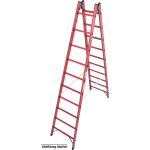 VOLLKUNSTSTOFF-SPROSSEN-DOPPELLEITER 2x12 SPROSSEN