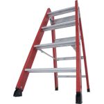 KUNSTSTOFF-STUFEN-DOPPELLEITER 2x4 STUFEN