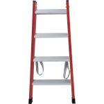 KUNSTSTOFF-STUFEN-DOPPELLEITER 2x4 STUFEN