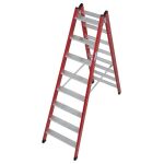 KUNSTSTOFF-STUFEN-DOPPELLEITER 2x8 STUFEN