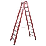 KUNSTSTOFF-STUFEN-DOPPELLEITER 2x10 STUFEN