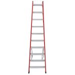 KUNSTSTOFF-STUFEN-DOPPELLEITER 2x10 STUFEN