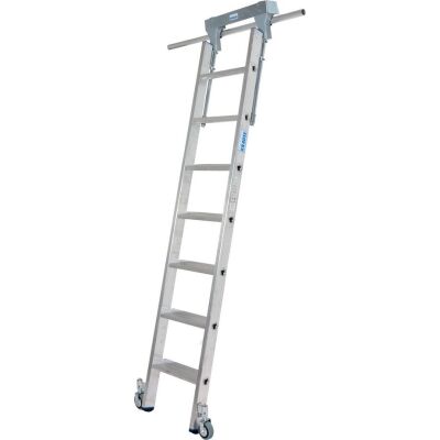 STABILO STUFEN-REGALLEITER RUNDROHR-SCHIENENANLAGE  7 STUFEN